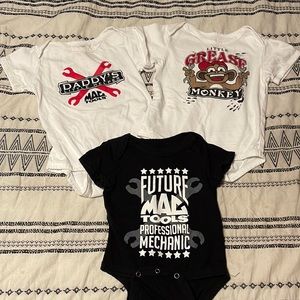 Unique and rare Mac Tools baby onesies
